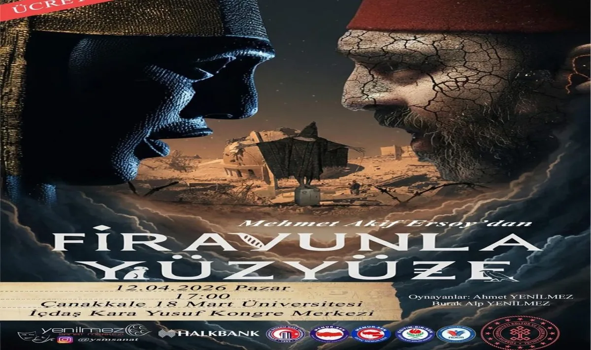ÇOMÜ Sahnelerinde Tarihi Yolculuk: "Firavunla Yüzyüze" Tiyatro Severlerle Buluşuyor!