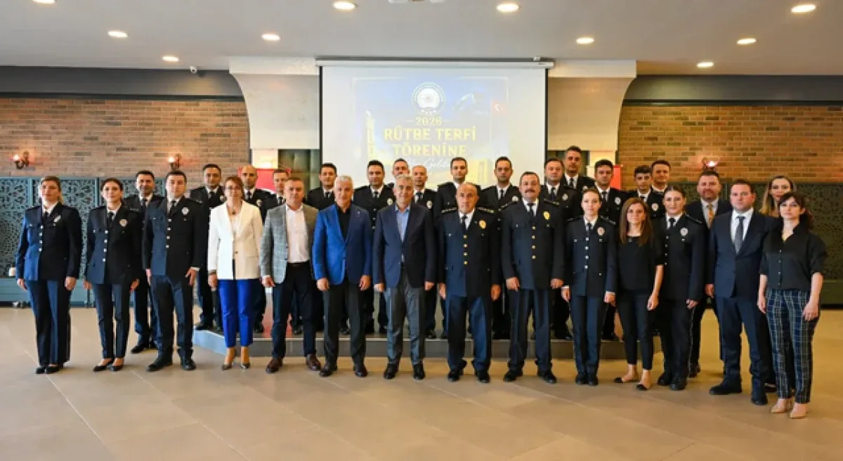 Çanakkale Emniyet Müdürlüğü'nde 2026 Yılı Terfi Töreni Düzenlendi