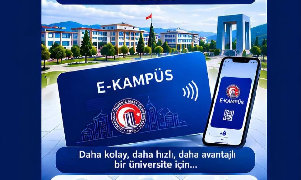 ÇOMÜ'de E-Kampüs Dönemi Başladı: Nakitsiz Ödeme Kolaylığı Geliyor