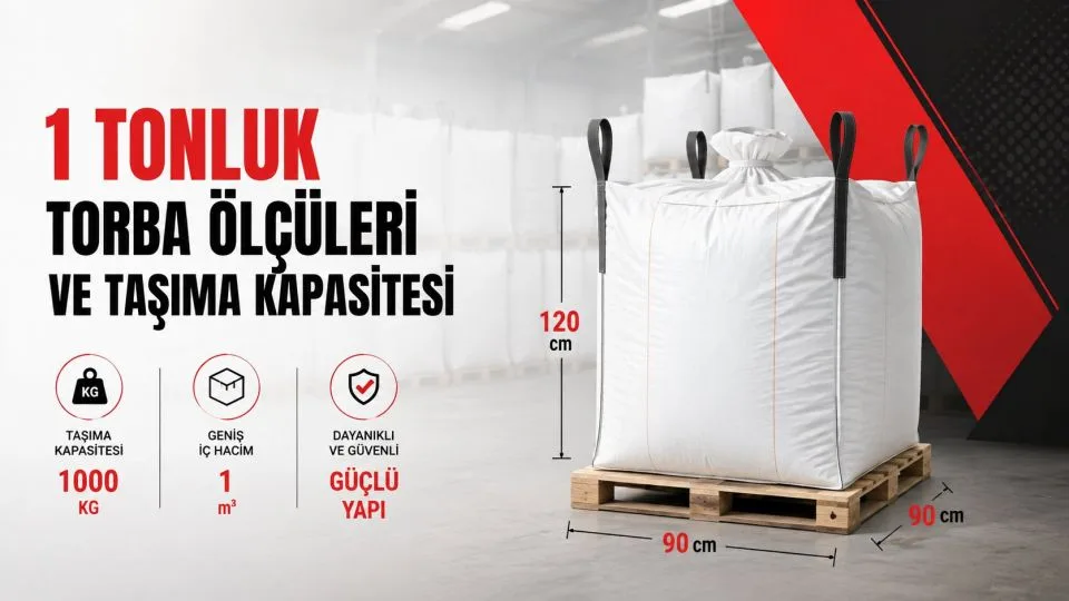 1 Tonluk Torba Ölçüleri ve Taşıma Kapasitesi